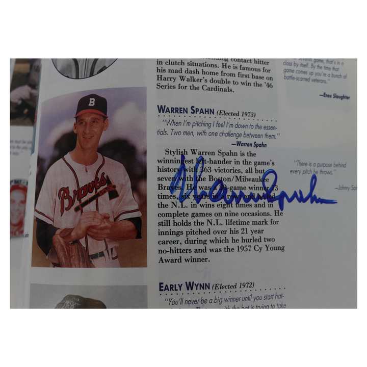 Mantle Williams Mays Autographed Signed National Baseball Hall of Fame and Museum 50th Anniversary 1989 Yearbook 23 Autos JSA LOA