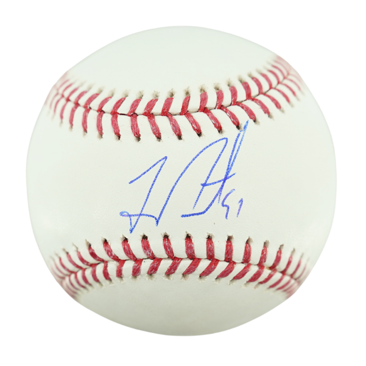 Freddy Peralta New York Mets Autographed OMLB Baseball (CX Auth)
