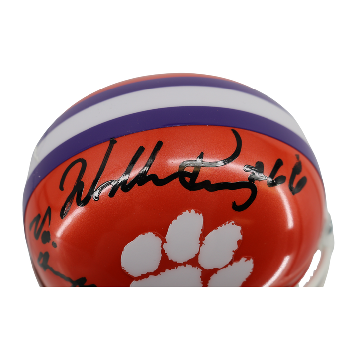William Fridge Perry Clemson Tigers Autographed Signed Inscribed Mini Helmet 