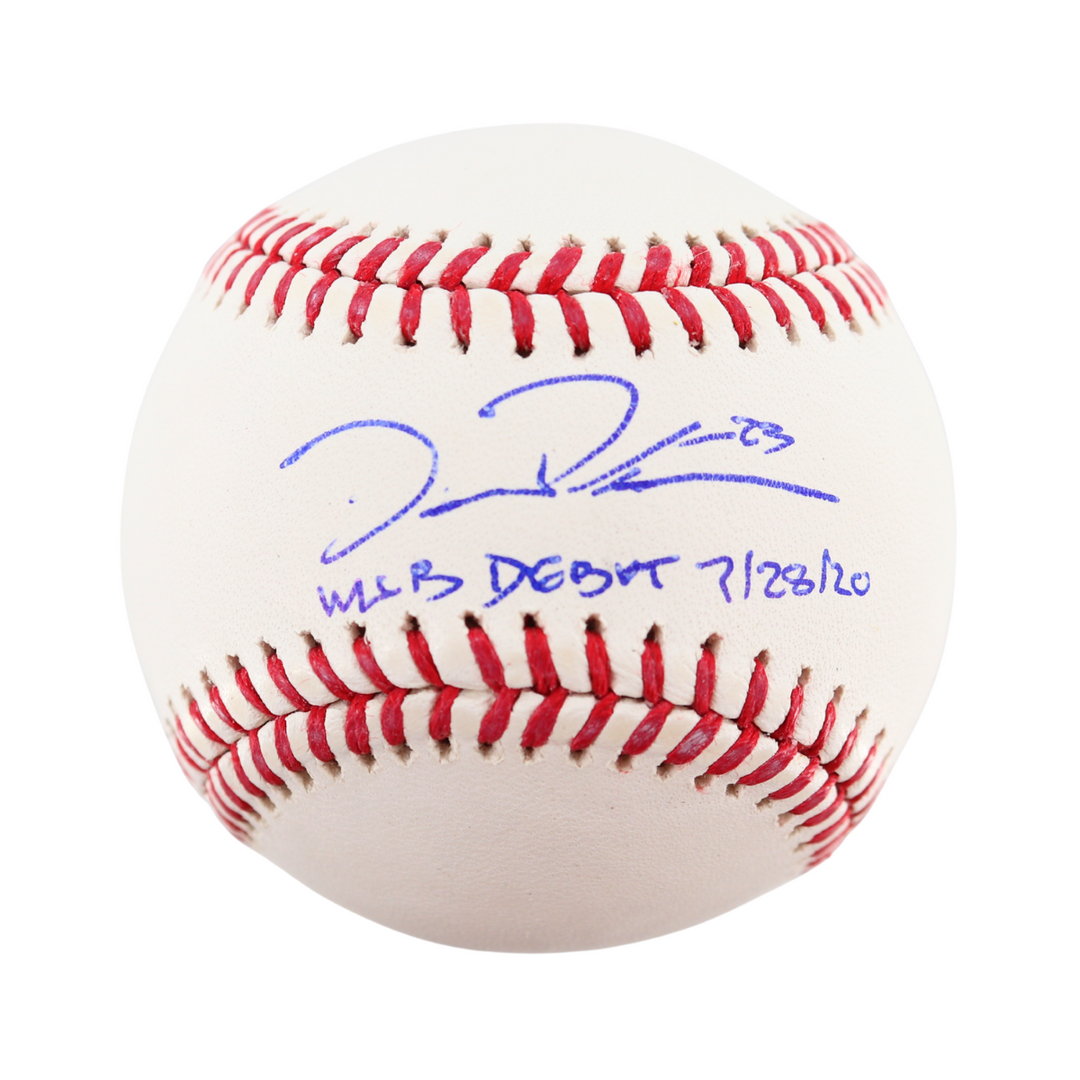 David Peterson New York Mets Autographed Signed Inscribed MLB Debut OMLB Baseball (CX Auth)