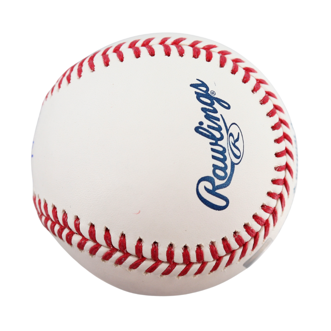 David Peterson New York Mets Autographed Signed Inscribed Go Mets OMLB Baseball (CX Auth)
