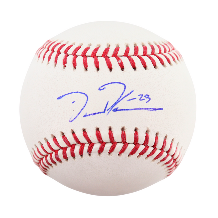 David Peterson New York Mets Autographed Signed OMLB Baseball (CX Auth)