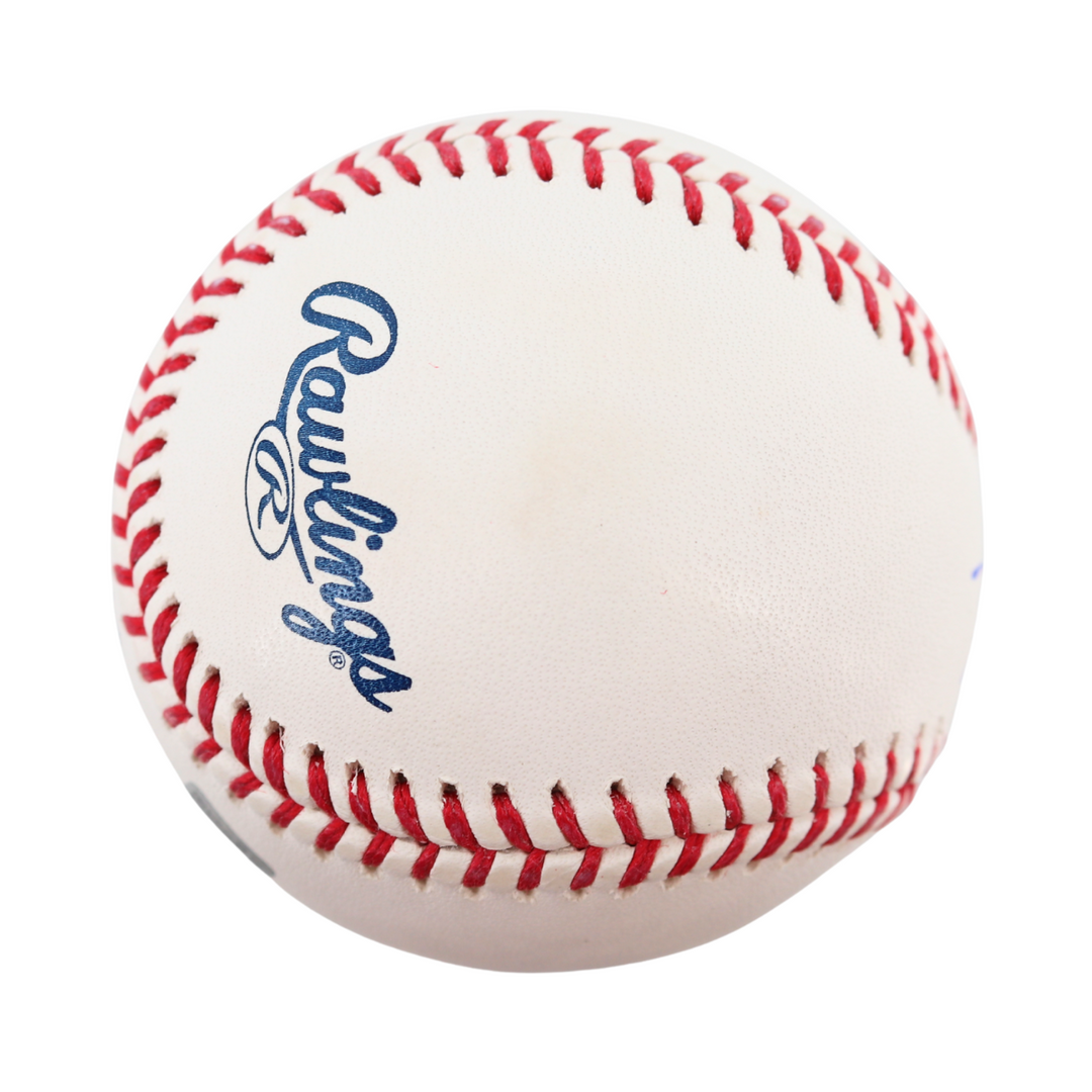 David Peterson New York Mets Autographed Signed OMLB Baseball (CX Auth)