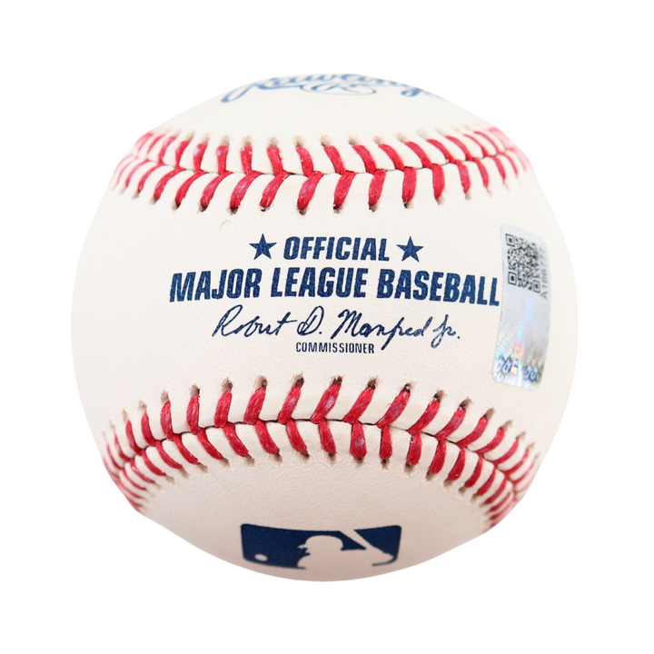 David Peterson New York Mets Autographed Signed OMLB Baseball (CX Auth)