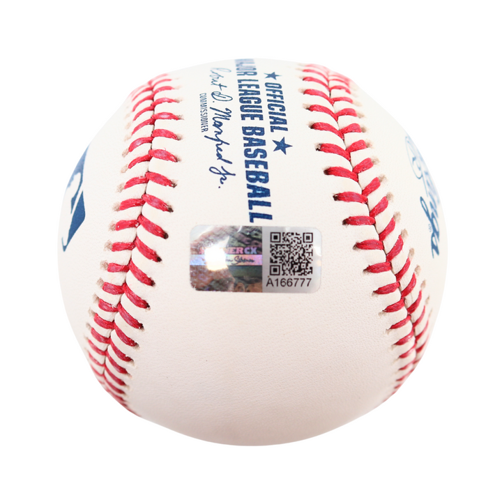 David Peterson New York Mets Autographed Signed OMLB Baseball (CX Auth)