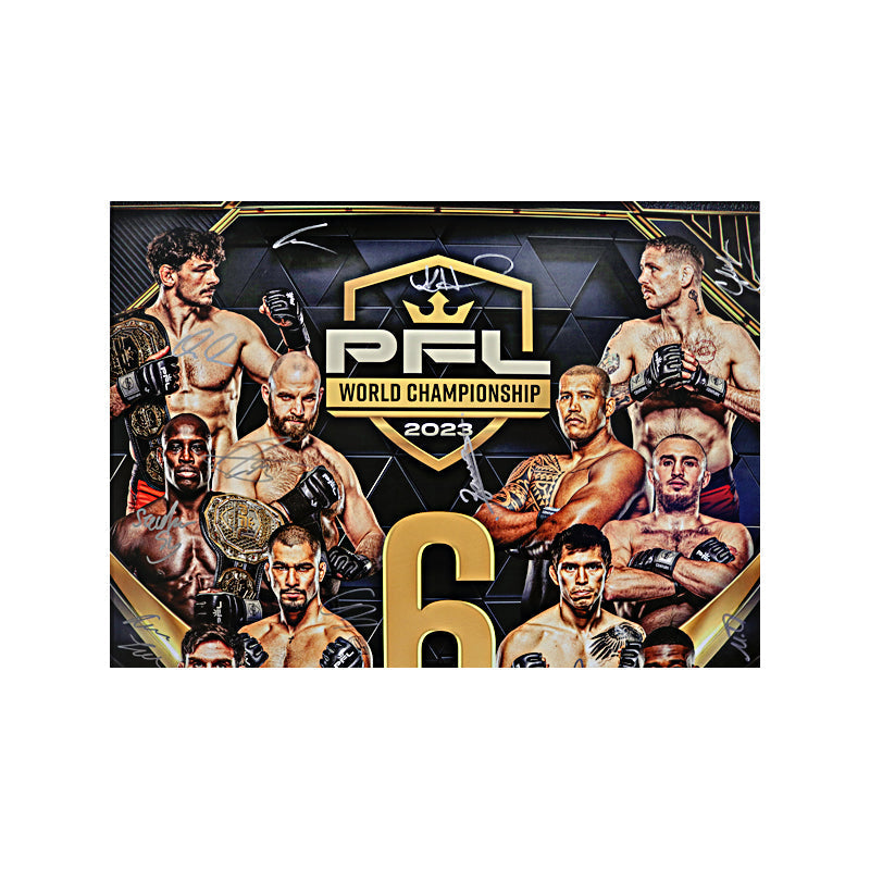 PFL 2023 Season Finals on 11/24/2023 Autographed Signed 24"x36" Event Poster (PFL LOA)