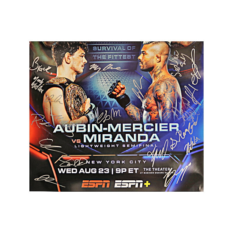 PFL Autographed Event Poster from 2023 Playoffs PFL 9 Event on 8/23/2023: Collard vs Burgos
