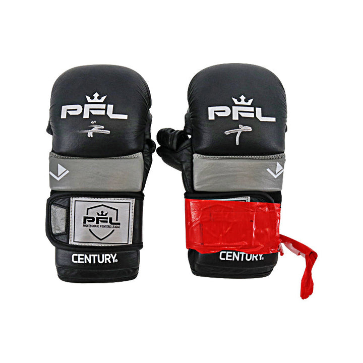 Malik Basahel PFL Autographed Fight Worn Gloves from PFL vs Bellator Champs 2/24/24 (PFL LOA)