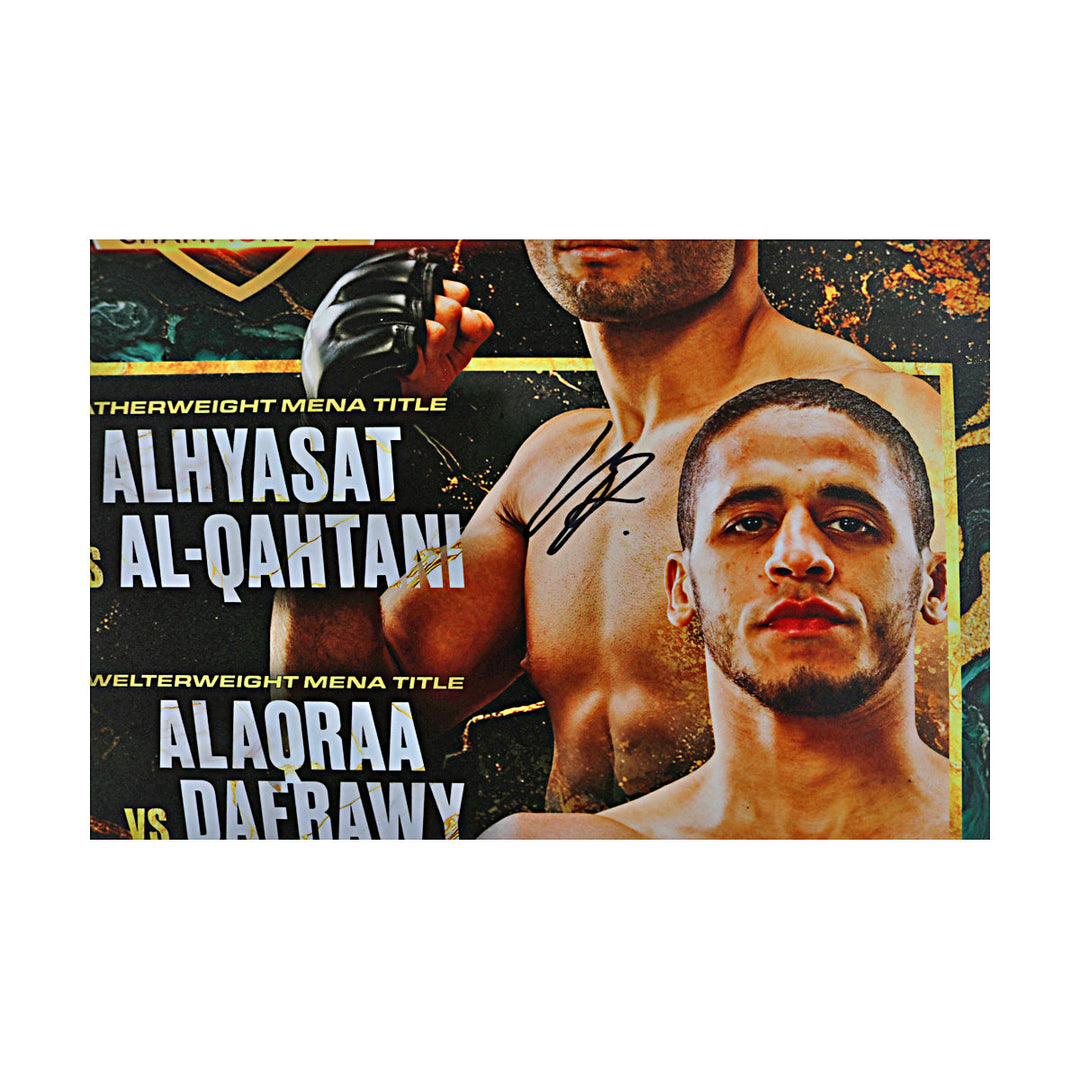 PFL Mena 2024 Season Championships Autographed 8 Finalist Signatures 15 x 23 1/2 Event Poster (PFL LOA)