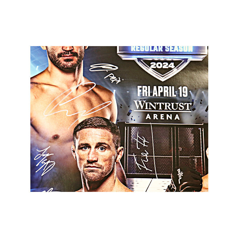 PFL 3 Chicago 4/19/24 Multi Autographed Signed 24"x36" Event Poster (PFL LOA)