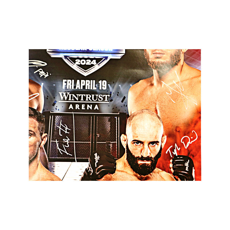 PFL 3 Chicago 4/19/24 Multi Autographed Signed 24"x36" Event Poster (PFL LOA)