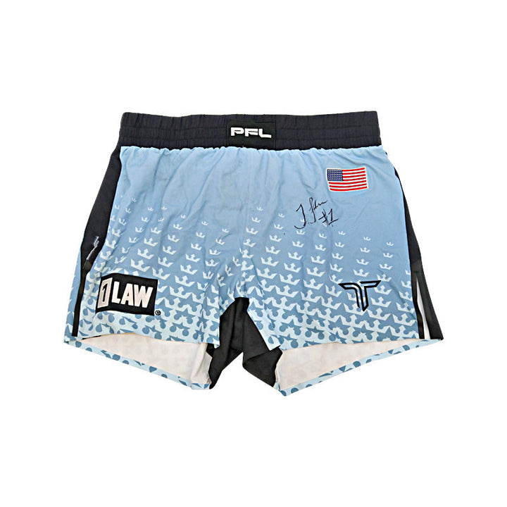 Tyrell Fortune 2024 PFL 4 Autographed Signed Fight Worn Shorts (PFL LOA)