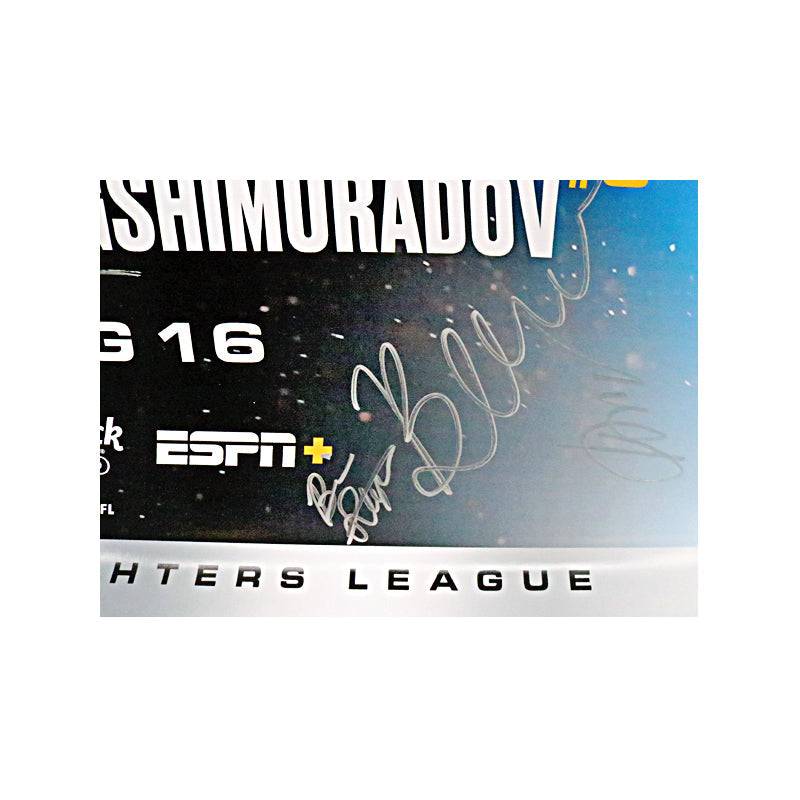 PFL 2024 Playoffs 2 Autographed Multi-Signed Event Poster from August 16, 2024 (PFL LOA)