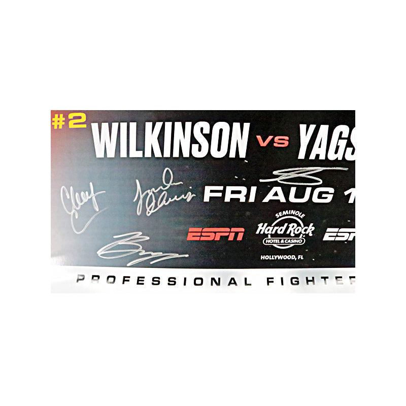 PFL 2024 Playoffs 2 Autographed Multi-Signed Event Poster from August 16, 2024 (PFL LOA)