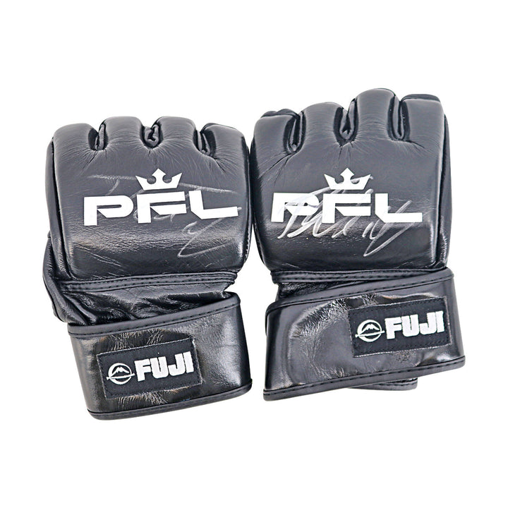 Adam Borics Autographed Signed 2025 PFL World Tournament 1 Pair of Fight Worn Gloves (PFL LOA)