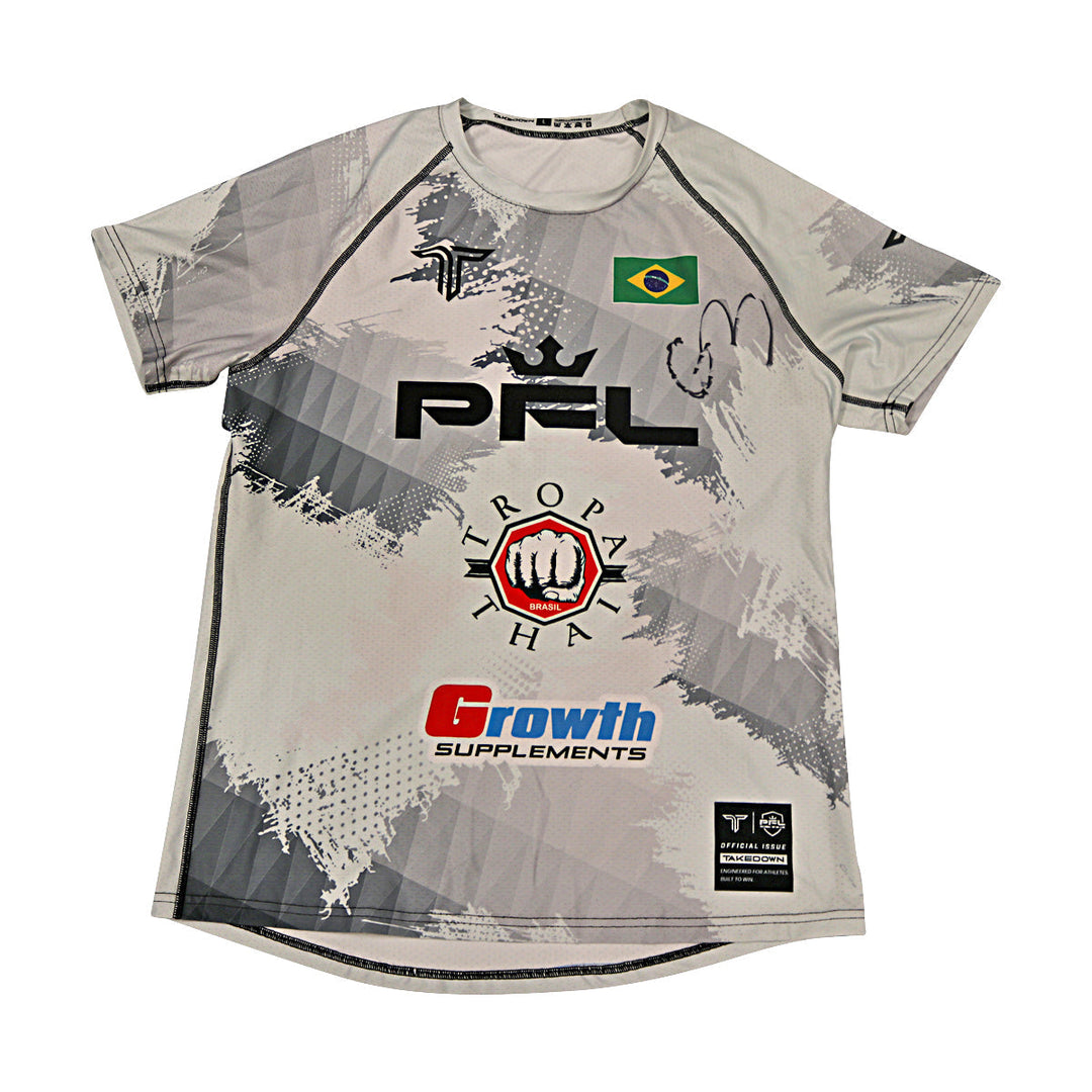 Gabriel Braga Autographed Signed 2025 PFL World Tournament 1 Event Worn Walkout Shirt (PFL LOA)