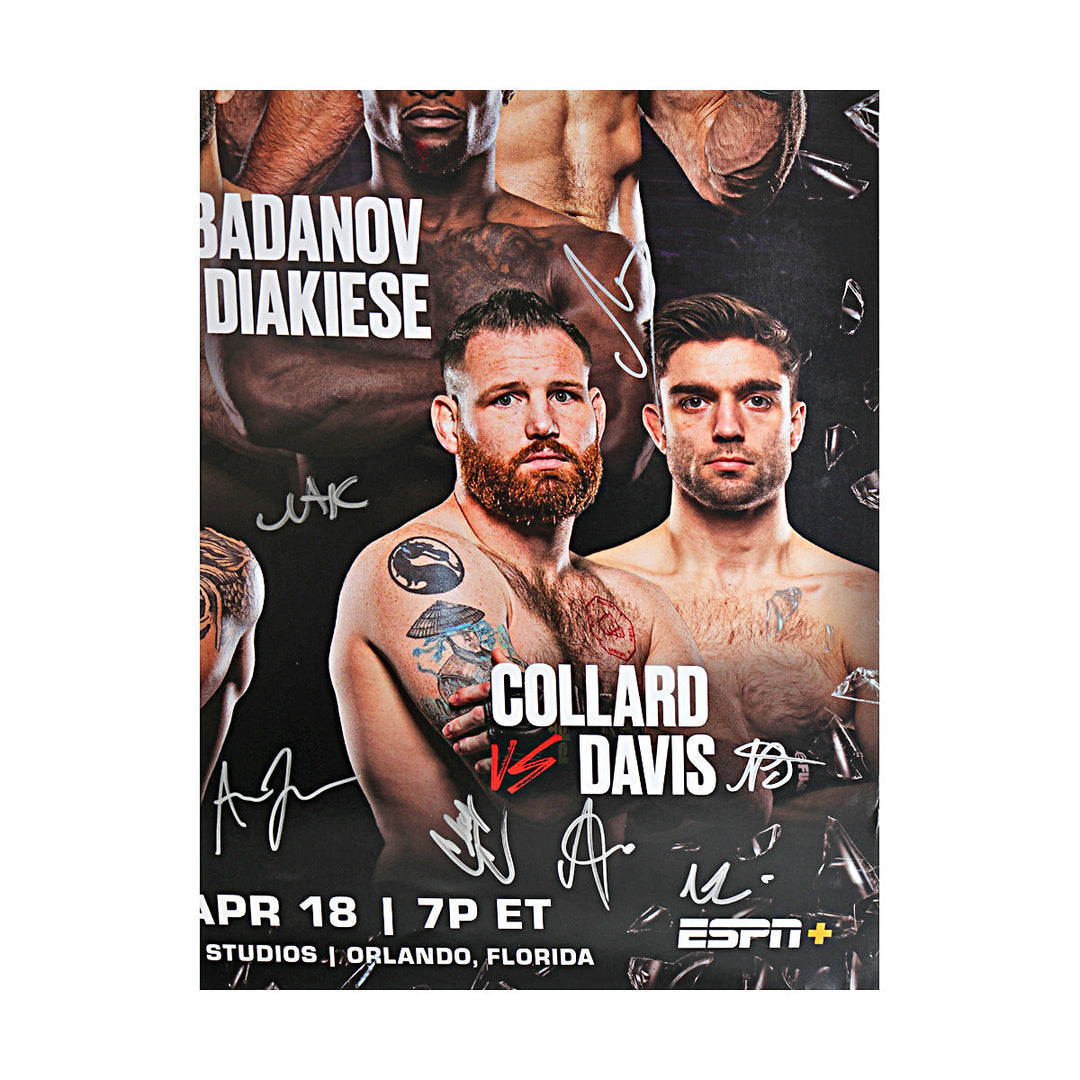 PFL World Tournament 3 - Orlando 4/18/25 Multi Autographed Signed 24"x36" Event Poster  (PFL LOA)