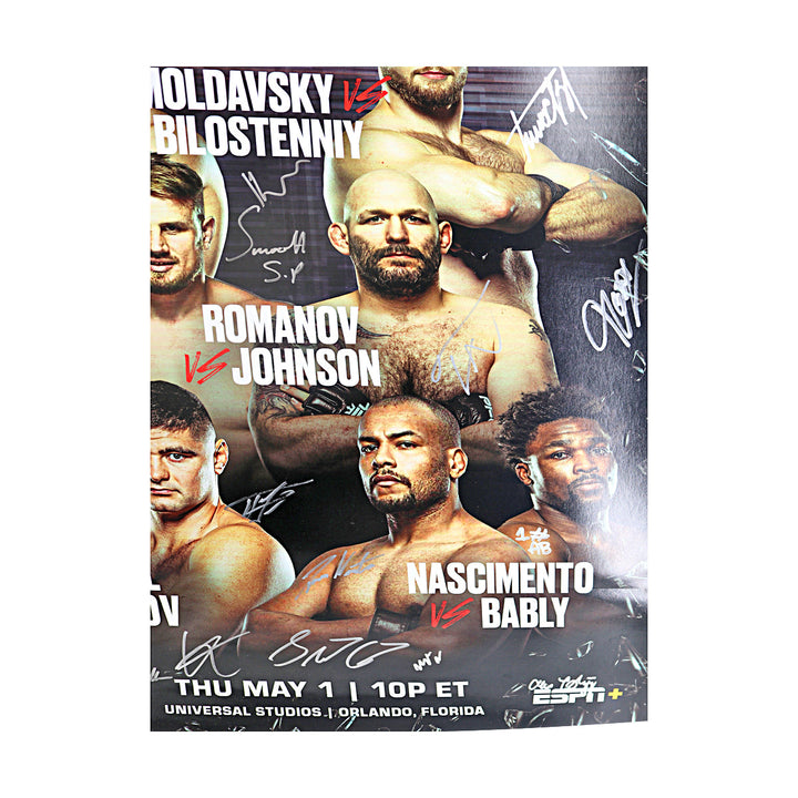 PFL World Tournament 4 - Orlando 5/1/25 Multi Autographed Signed 24"x36" Event Poster  (PFL LOA)