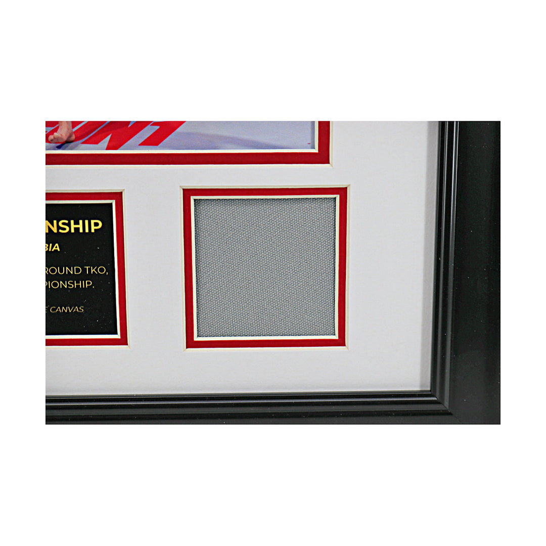 Dakota Ditcheva PFL 2024 World Championship Fight Used Canvas Framed Collage