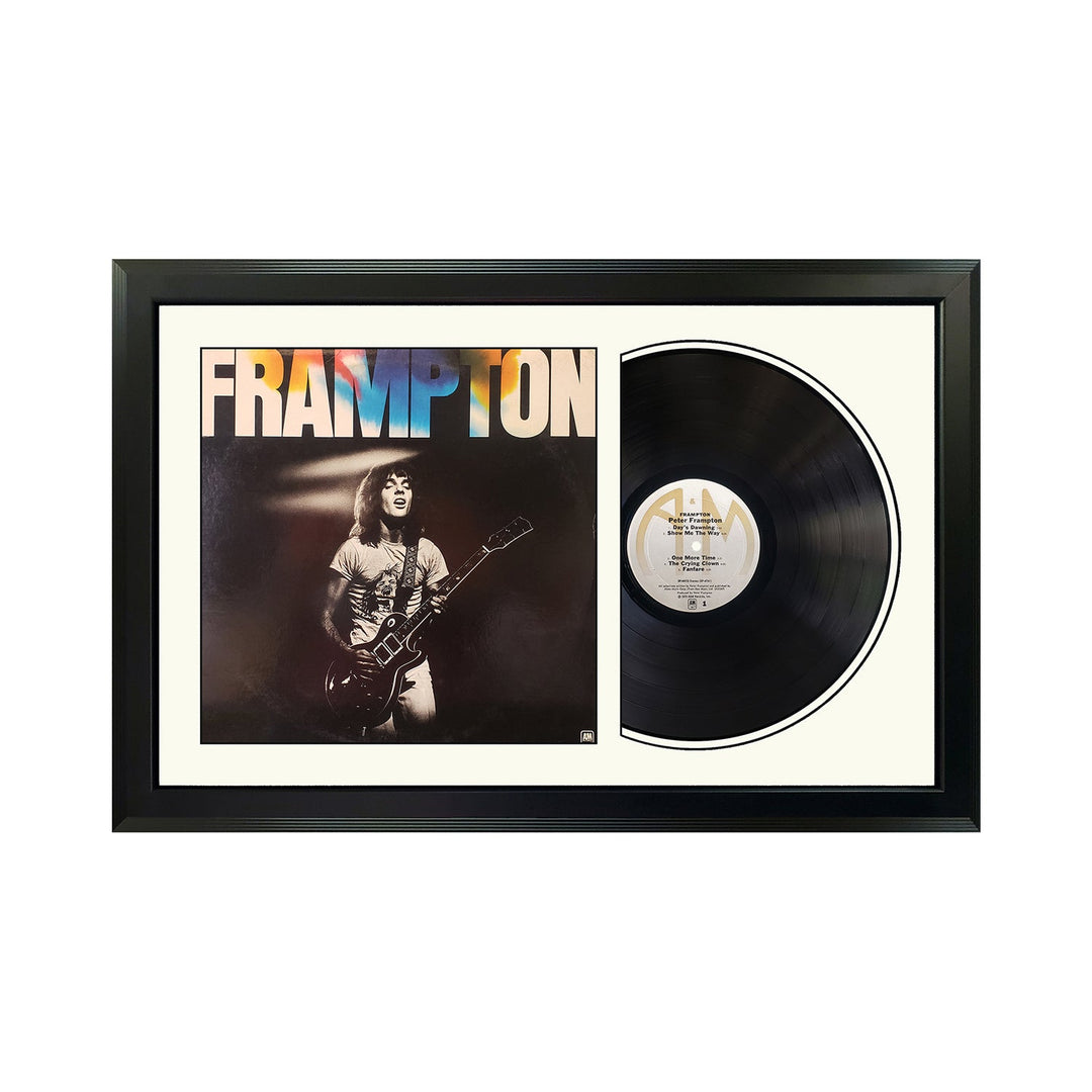 Peter Frampton Frampton Genuine Vinyl Record & Cover Professionally Framed  Display with a White Mat