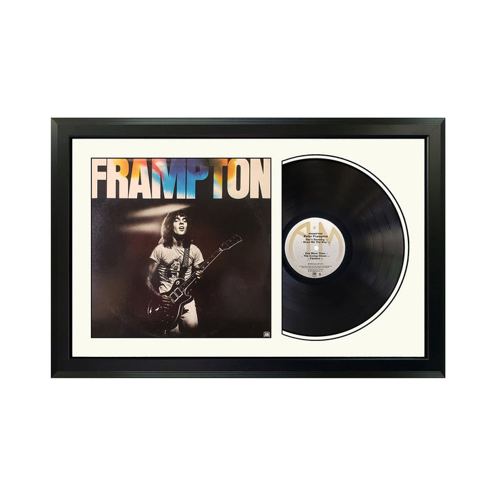 Peter Frampton Frampton Genuine Vinyl Record & Cover Professionally Framed  Display with a White Mat