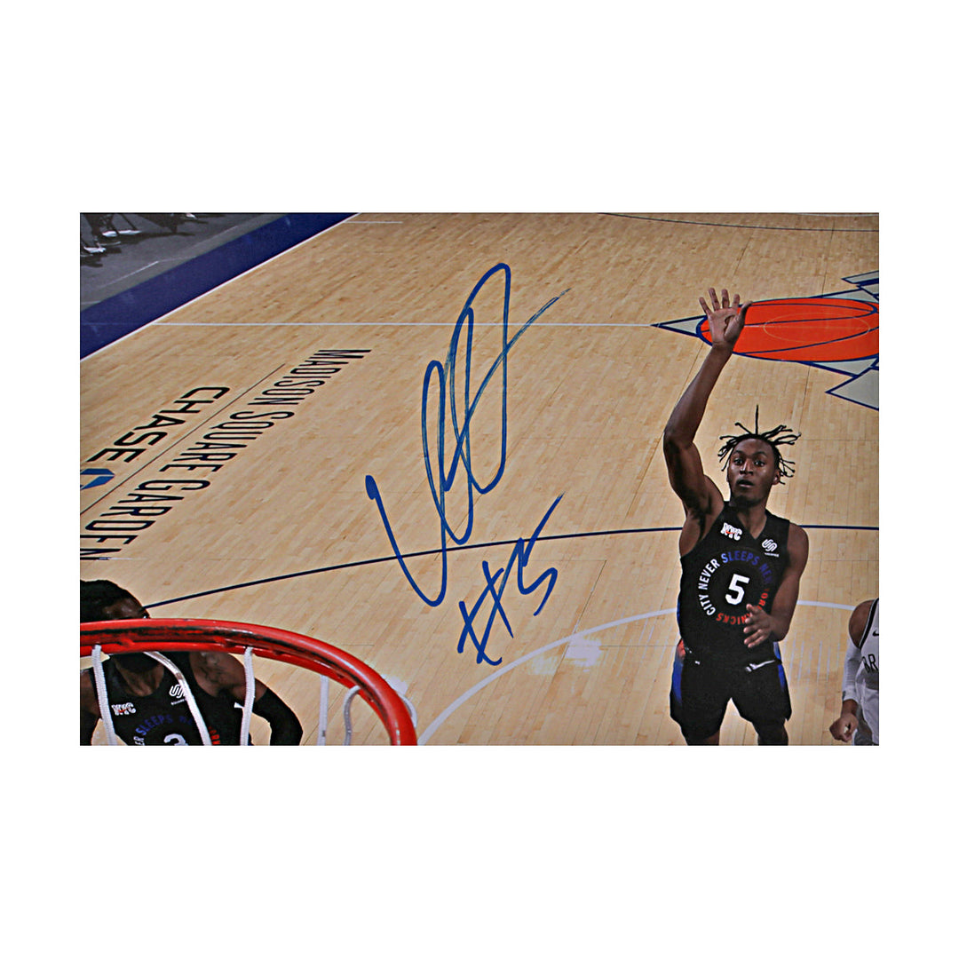 Immanuel Quickley Knicks Raptors Autographed Signed Matted 16x20 Photograph (CX Auth)