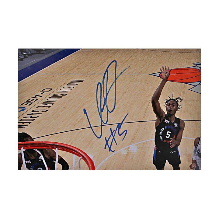 Immanuel Quickley Knicks Raptors Autographed Signed Matted 16x20 Photograph (CX Auth)