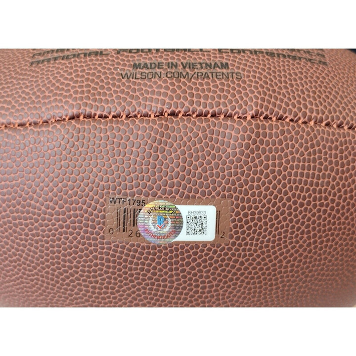 Paul Tagliabue NFL Commissioner Signed Wilson Football Beckett Authentic Auto COA Proof