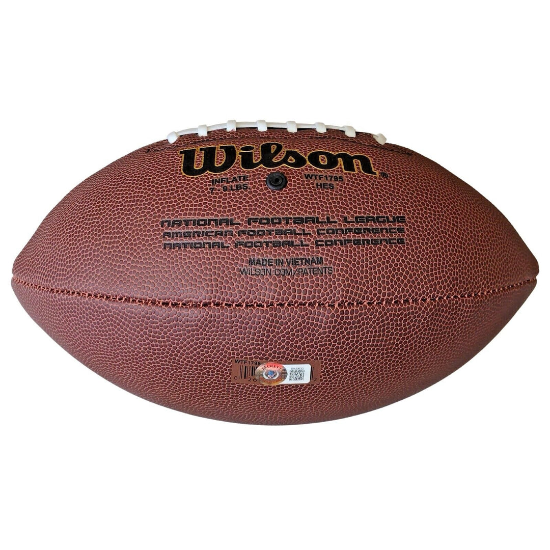 Paul Tagliabue NFL Commissioner Signed Wilson Football Beckett Authentic Auto COA Proof