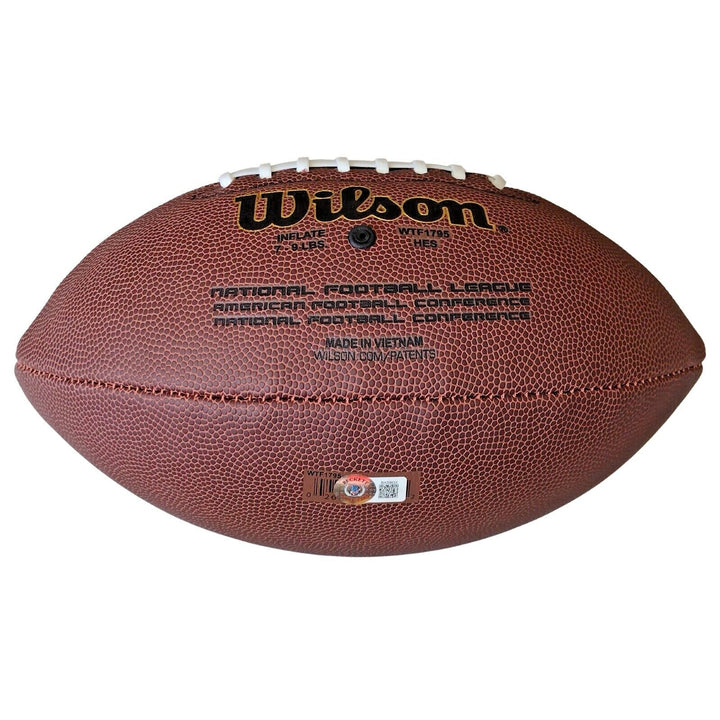 Paul Tagliabue NFL Commissioner Signed Wilson Football Beckett Authentic Auto COA Proof