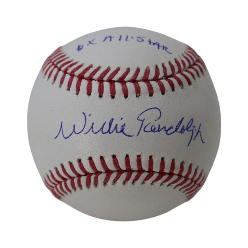 Willie Randolph New York Yankees Autographed Inscribed 6x All Star MLB Baseball CX Auth