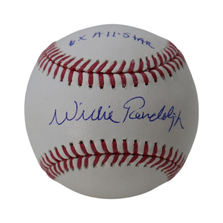 Willie Randolph New York Yankees Autographed Inscribed 6x All Star MLB Baseball CX Auth