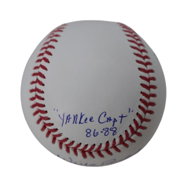 Willie Randolph New York Yankees Autographed Inscribed Yankee Capt 86-88 MLB Baseball CX Auth