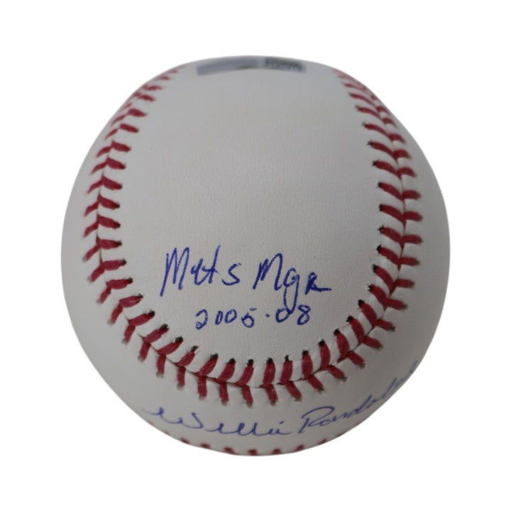 Willie Randolph New York Mets Autographed Inscribed Mets Mgr 2005-08 MLB Baseball CX Auth