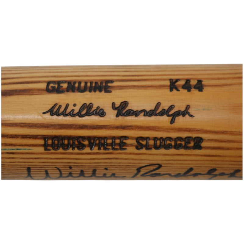 Willie Randolph New York Mets Autographed Game Used Louisville Slugger K44 Ash Bat Randolph CX LOA