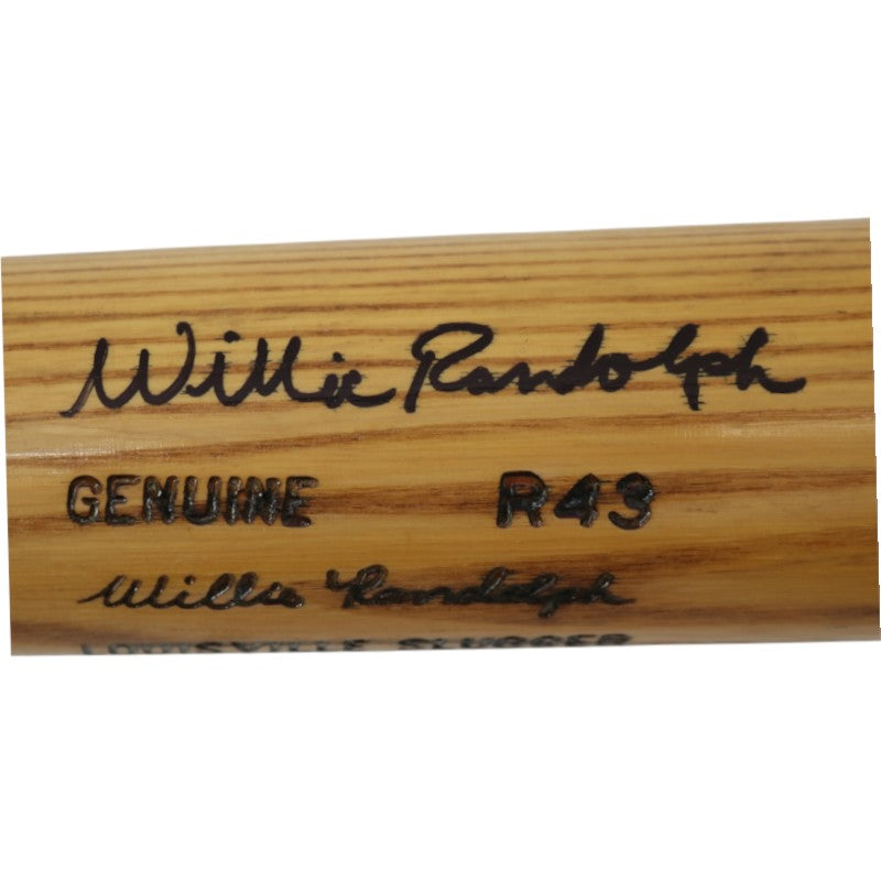 Willie Randolph New York Yankees Autographed Game Used Louisville Slugger R43 Ash Bat Randolph CX LOA