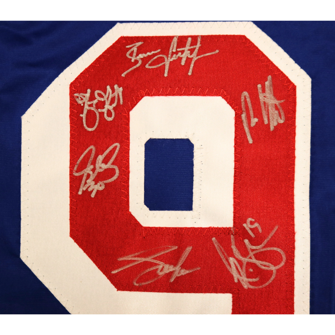 1994 New York Rangers Team Signed Autographed Blue "Champions" Custom Jersey (CX Auth)