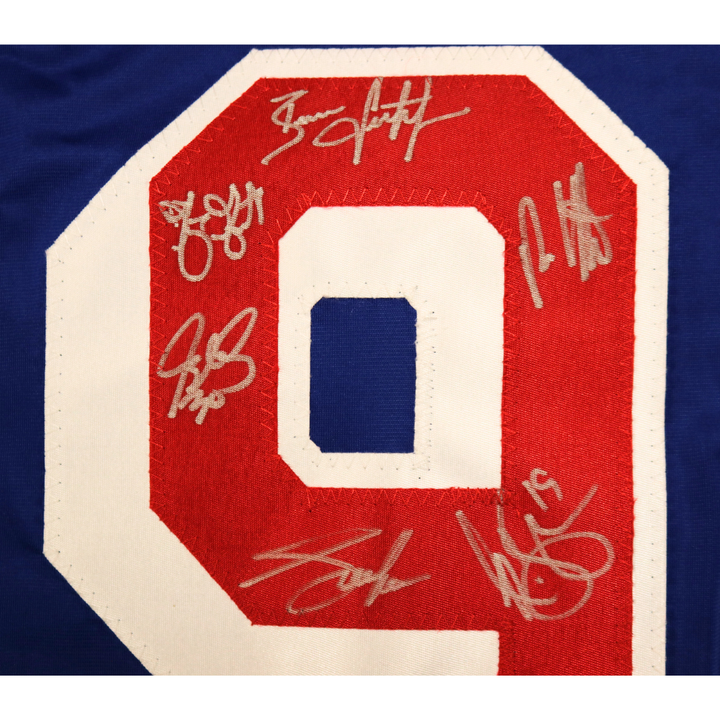 1994 New York Rangers Team Signed Autographed Blue "Champions" Custom Jersey (CX Auth)