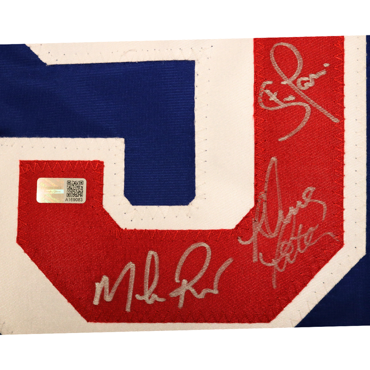 1994 New York Rangers Team Signed Autographed Blue "Champions" Custom Jersey (CX Auth)
