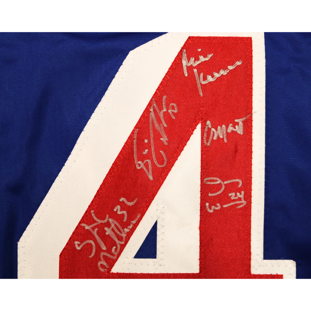 1994 New York Rangers Team Signed Autographed Blue "Champions" Custom Jersey (CX Auth)
