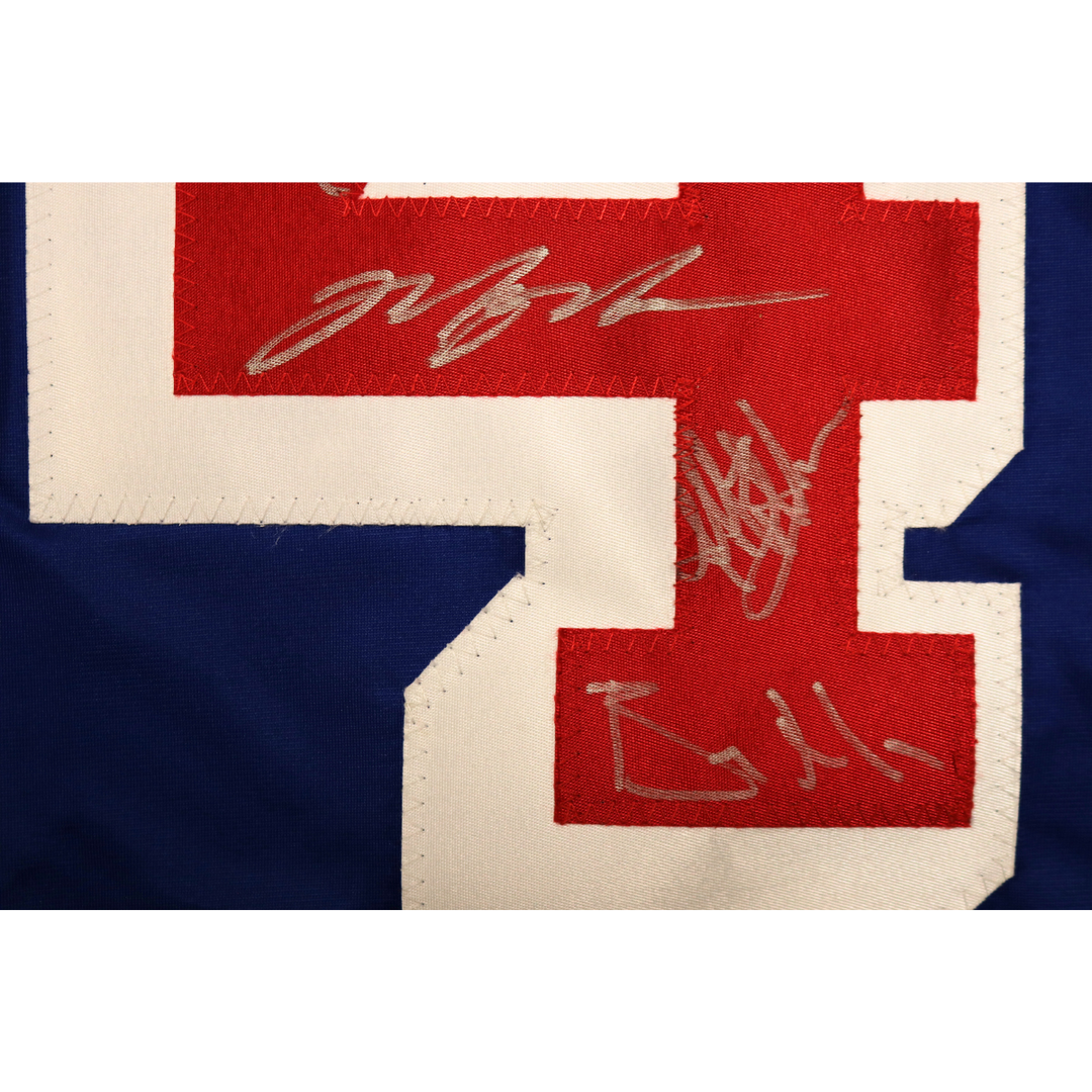 1994 New York Rangers Team Signed Autographed Blue "Champions" Custom Jersey (CX Auth)