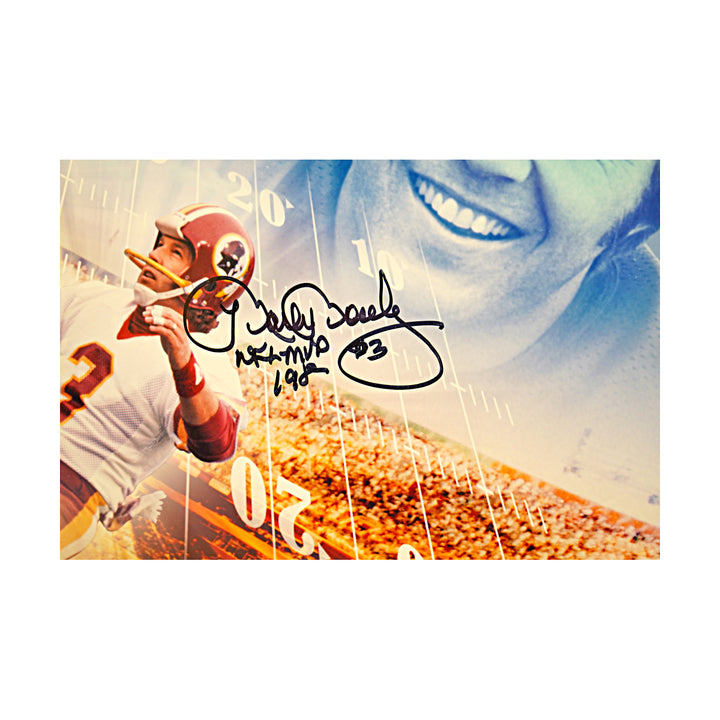 Theismann Brown Moseley Washington Redskins Multi Signed 16x20 Photo JSA COA