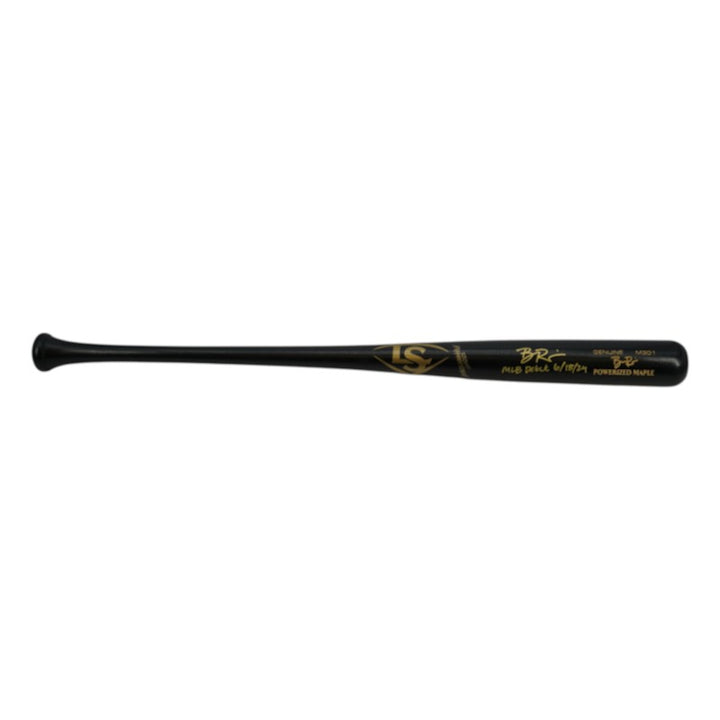 Ben Rice Yankees Autographed Inscribed MLB Debut Louisville Slugger M301 Pro Model Bat CX Auth