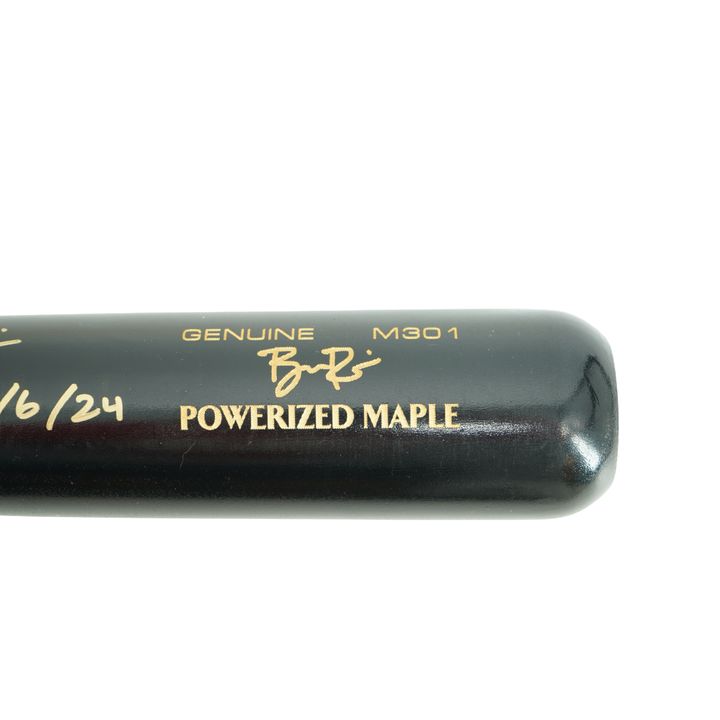 Ben Rice Yankees Autographed Inscribed Louisville Slugger Pro Model Bat CX Auth