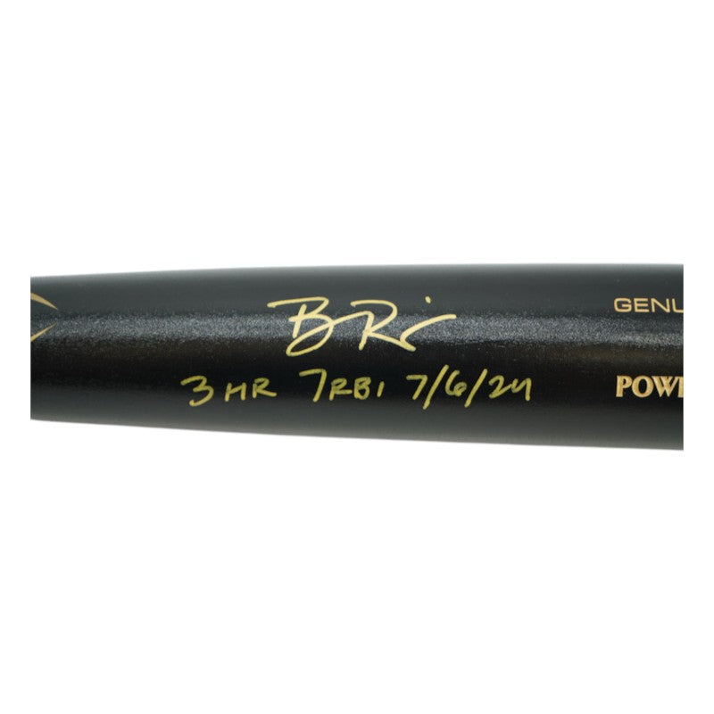 Ben Rice Yankees Autographed Inscribed Louisville Slugger M301 Pro Model Bat CX Auth