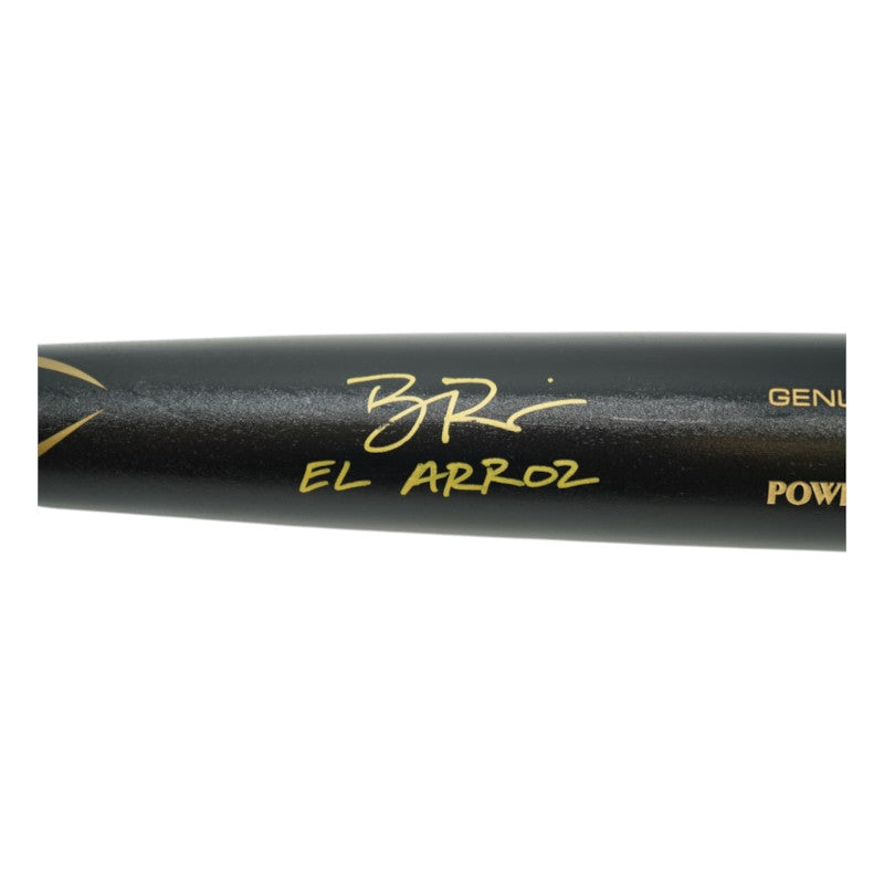 Ben Rice Yankees Autographed Inscribed El Arroz Louisville Slugger M301 Pro Model Bat CX Auth