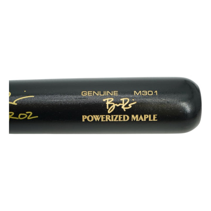 Ben Rice Yankees Autographed Inscribed El Arroz Louisville Slugger M301 Pro Model Bat CX Auth