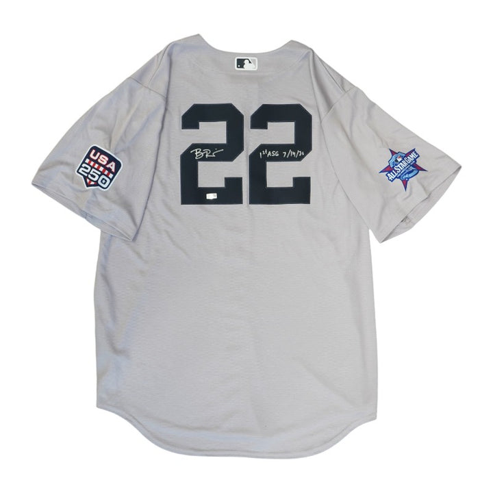 Ben Rice New York Yankees Autographed Inscribed 1st ASG All Star Game Nike Jersey LE /22 (CX Auth)