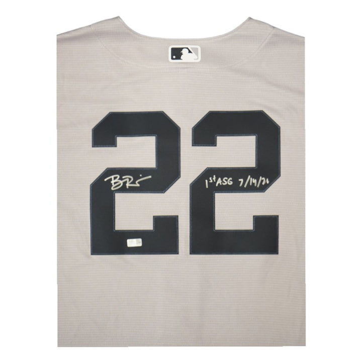 Ben Rice New York Yankees Autographed Inscribed 1st ASG All Star Game Nike Jersey LE /22 (CX Auth)