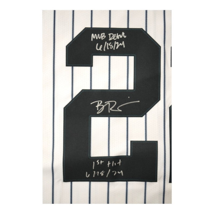 Ben Rice New York Yankees Autographed Multi Inscribed Nike Pinstripe Replica Jersey (CX Auth)